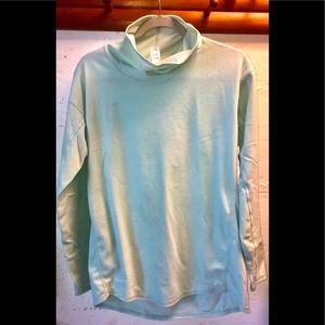 New Balance Fleece Running Pullover w/Thumb holes; Mint Green; Very good cond.